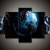 Alien 9 Film 5 Stck Leinwand Bilder Bedrucken Wandbilder Hddrucke Kunst Poster Rahmenbr8Ay
