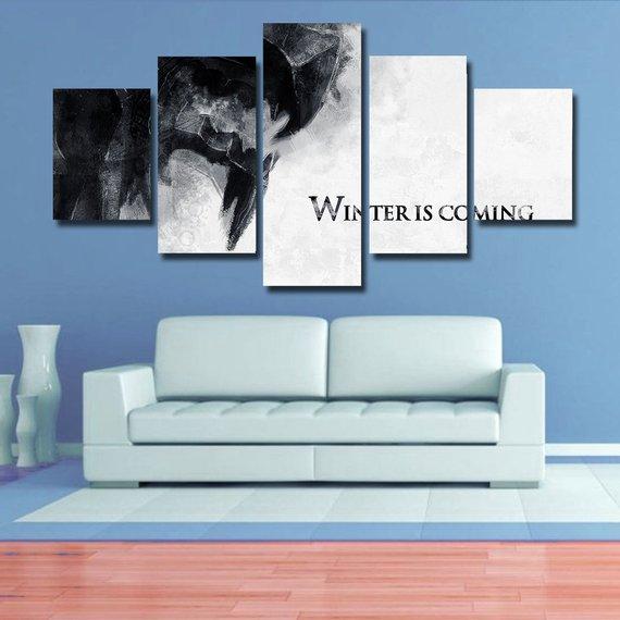 Game Of Thrones 03 Film 5 Stck Leinwand Bilder Bedrucken Wandbilder Hddrucke Kunst Poster