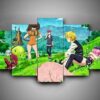 Seven Deadly Sins Anime 5 Stck Leinwand Bilder Bedrucken Wandbilder Hddrucke Kunst Poster Rahmennxx6D