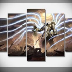 Tyrael Poster 1 Diablo Iii Gaming 5 Stck Leinwand Bilder Bedrucken Wandbilder Hddrucke Kunst Poster Rahmeng5Jeo