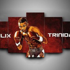 Boxing Flix Trinidad Sport 5 Stck Leinwand Bilder Bedrucken Wandbilder Hddrucke Kunst Poster Rahmenwhmdq