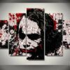 The Joker In His Head Dc 5 Stck Leinwand Bilder Bedrucken Wandbilder Hddrucke Kunst Poster Rahmenz9Hkm