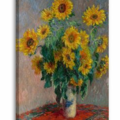 Leinwandbild Claude Monet Ein Strauß Sonnenblumen 1881 4883