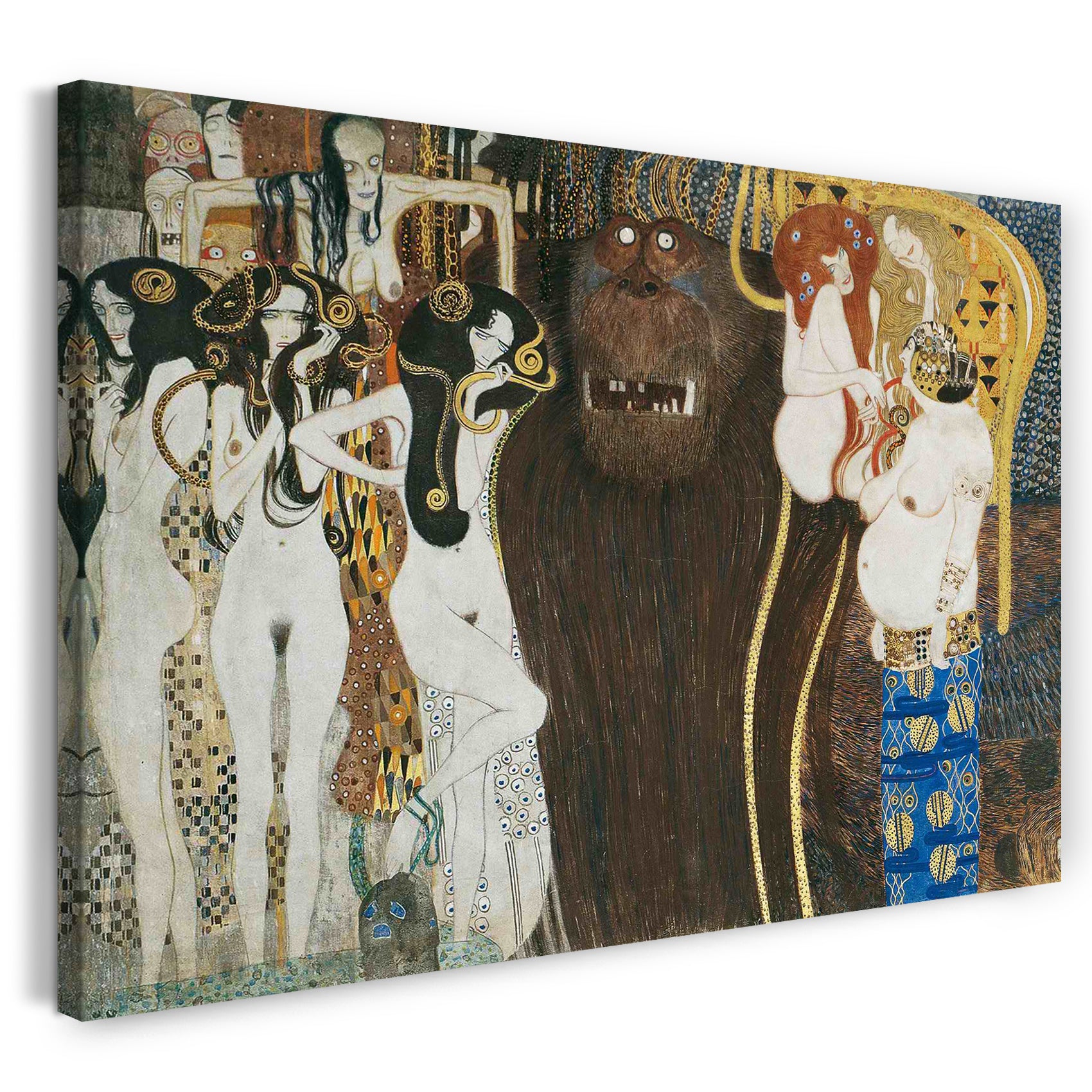 Leinwandbild Gustav Klimt Beethovenfries 1901 4245