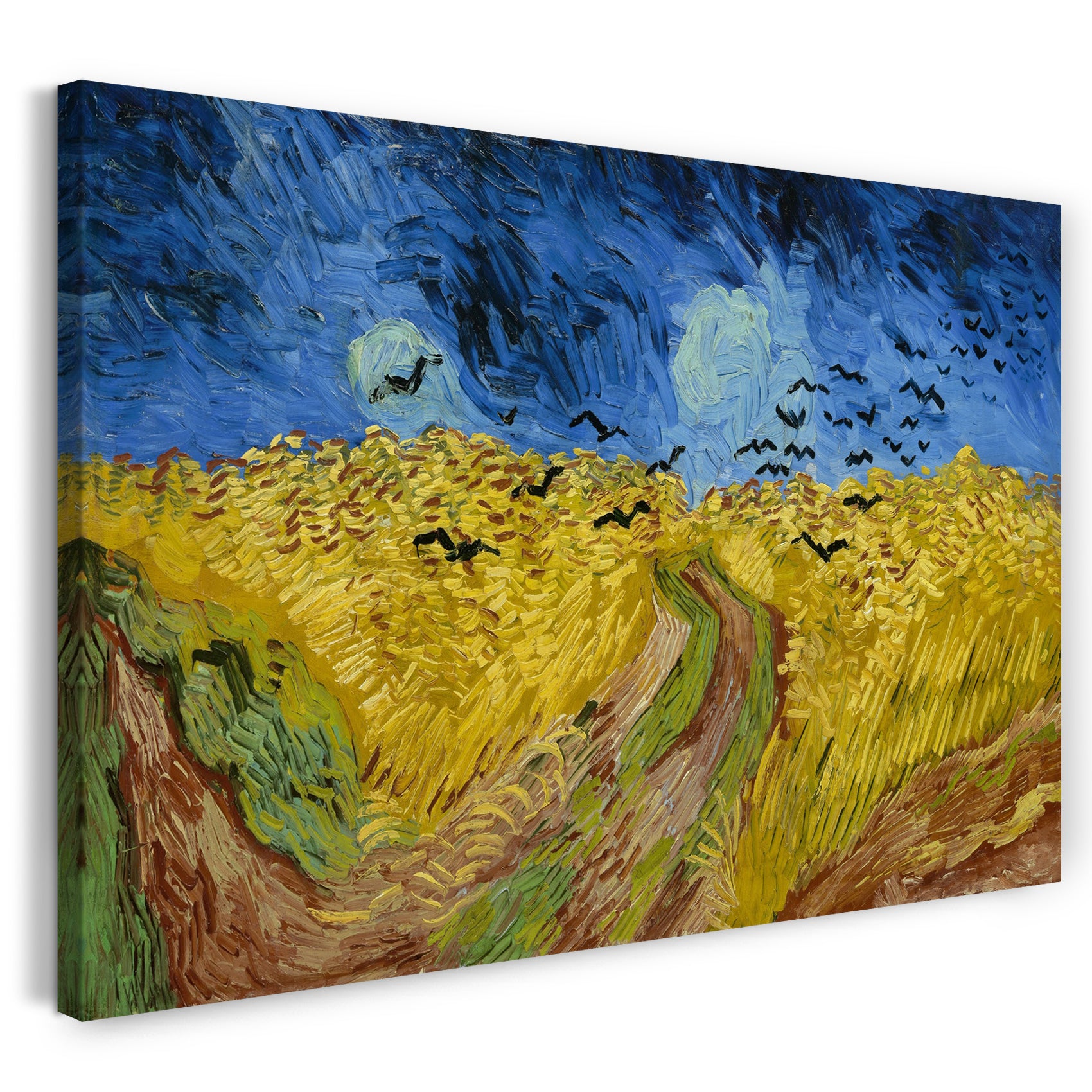 Leinwandbild Vincent Van Gogh Weizenfeld Mit Krähen 1890 1096