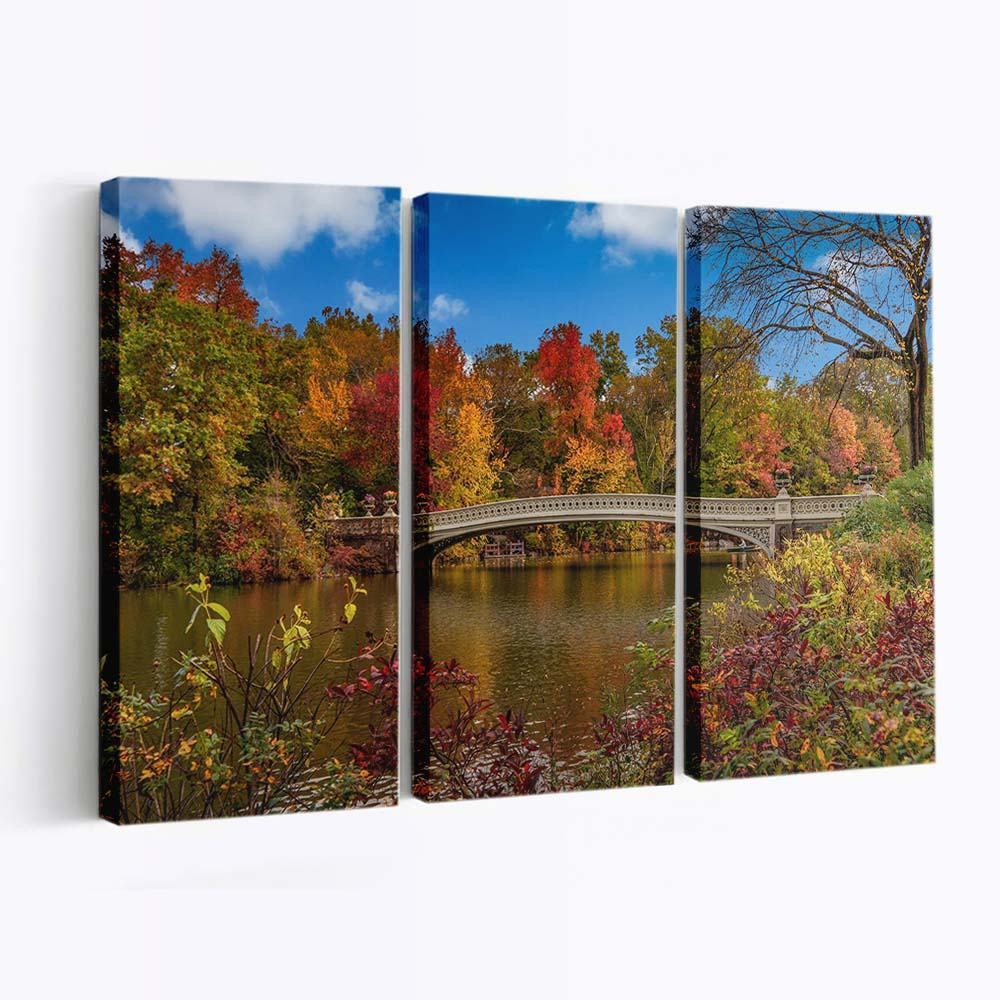 bow bridge central park new york city wallpaper