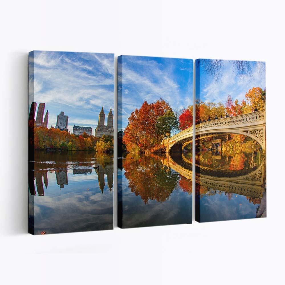 fall foliage in central park new york city wallpaper