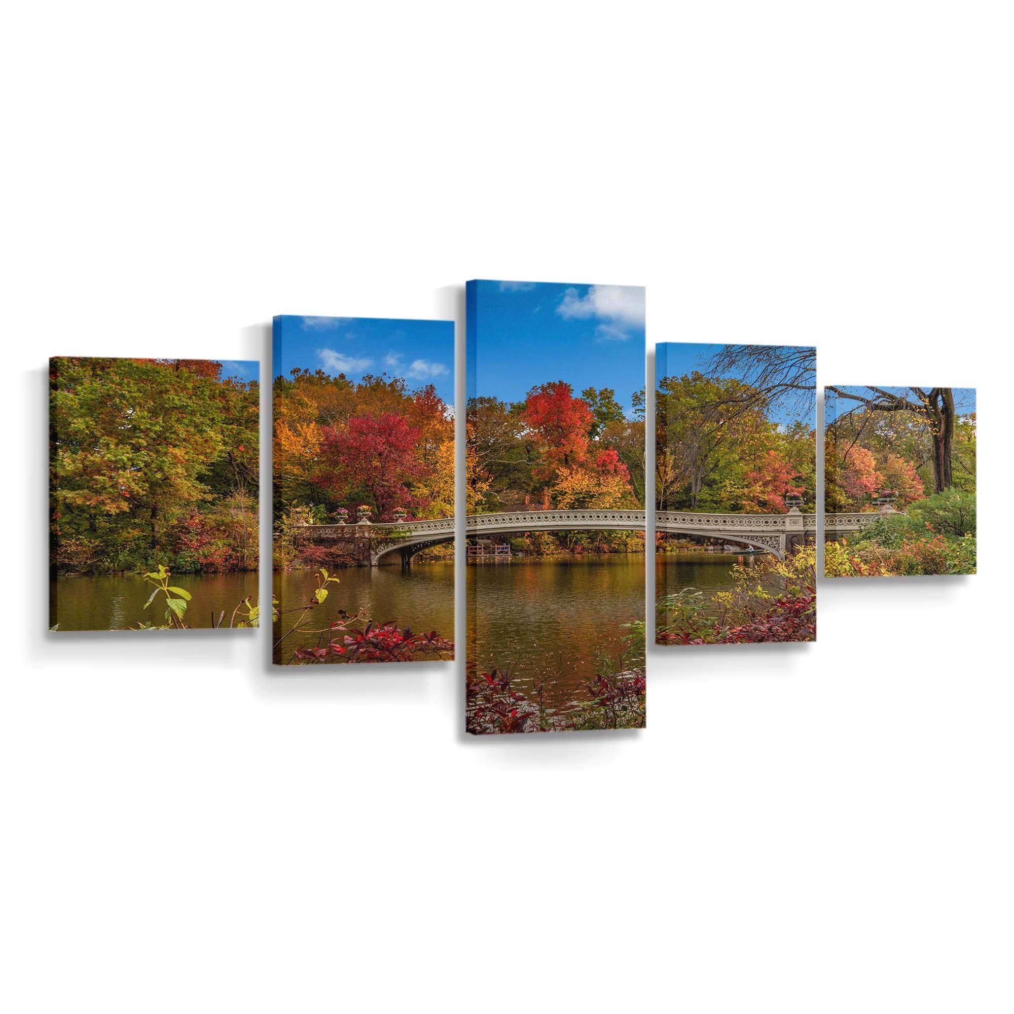 bow bridge central park new york city wallpaper