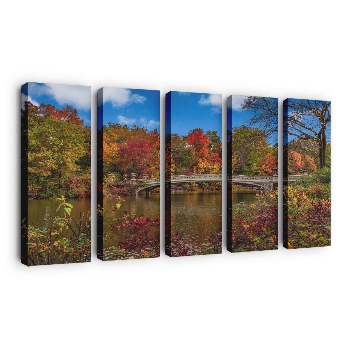 bow bridge central park new york city wallpaper