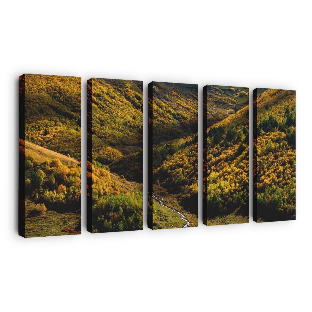 vivid autumn colors ushguli georgia wallpaper