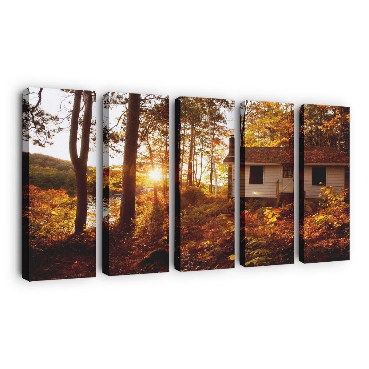 white cottage wallpaper