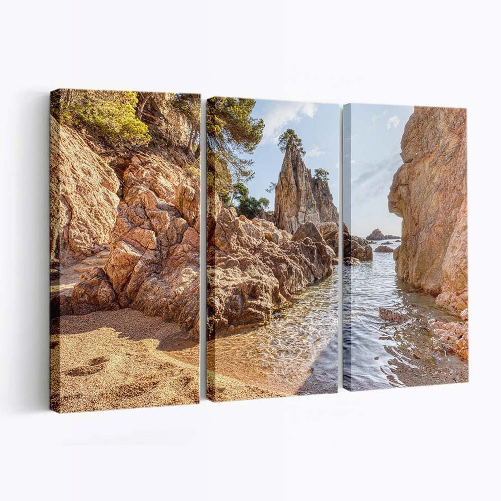 cala el golfet calella de palafrugell catalonia wallpaper