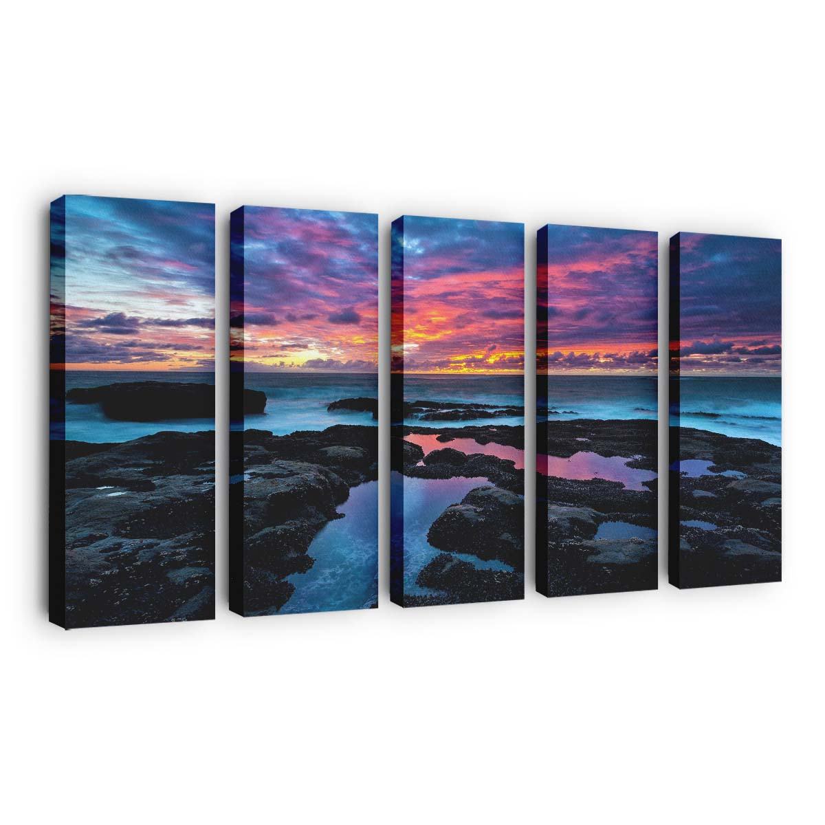colorful clouds ocean wallpaper