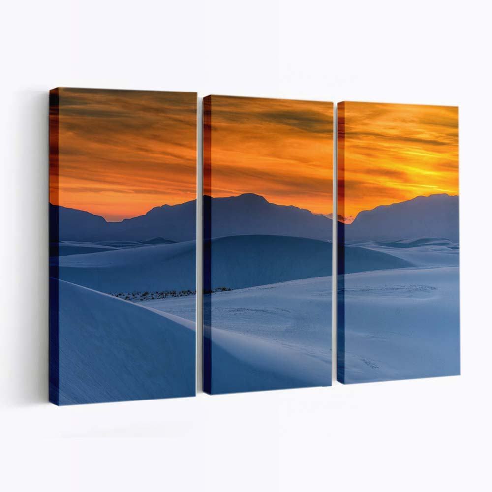sunset at new mexicos white sands national monument wallpaper