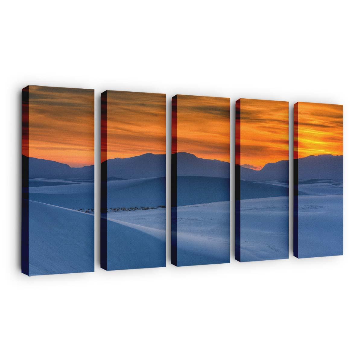 sunset at new mexicos white sands national monument wallpaper