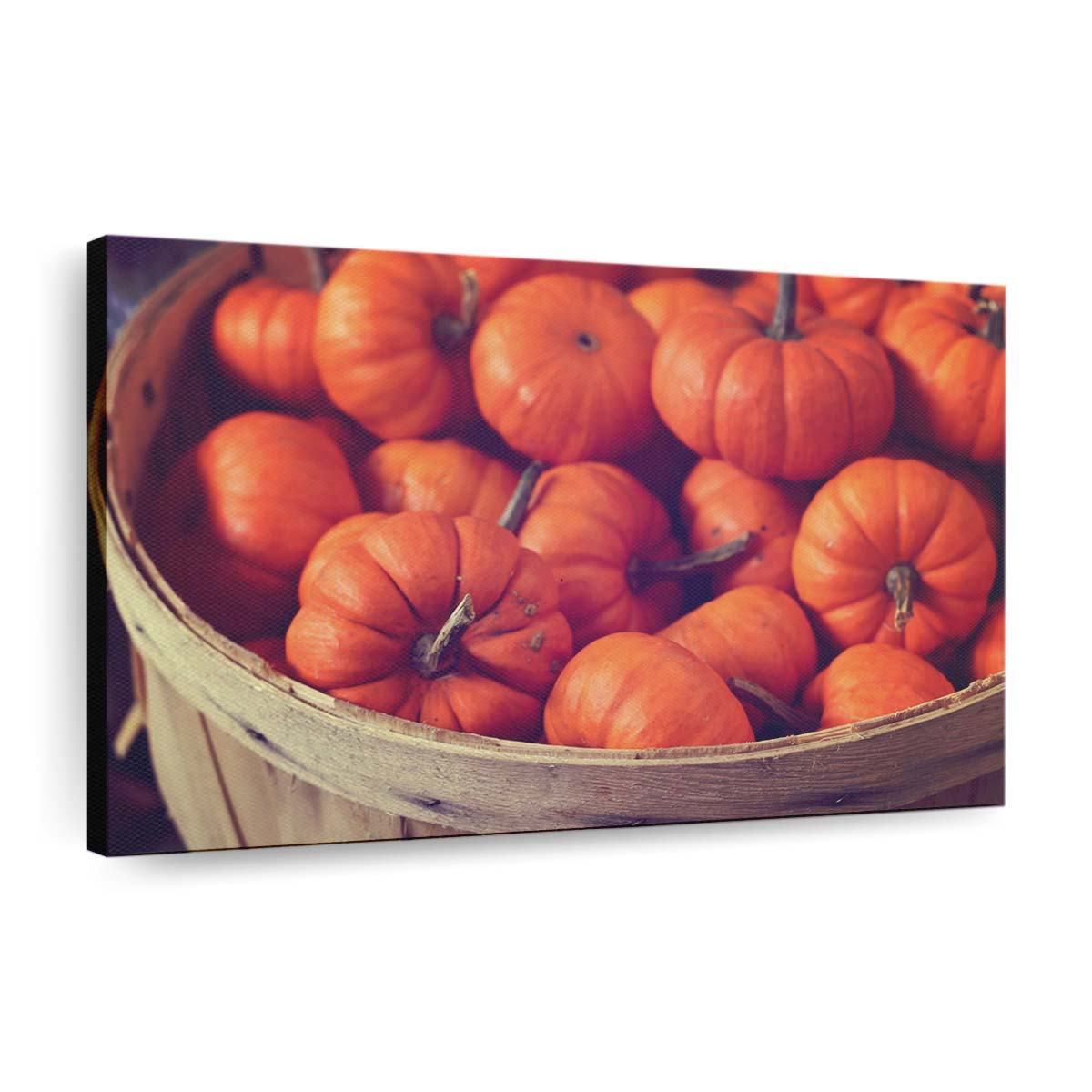 basket full of pumpkins wallpaper