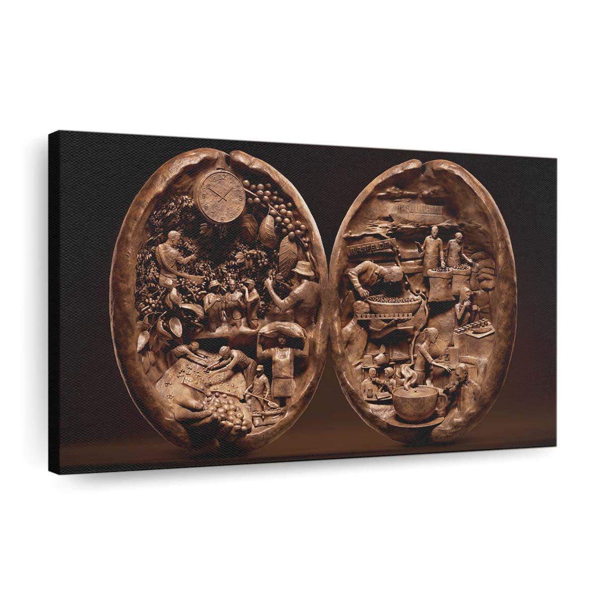 coffee bean sculpture food art cgi wallpaper