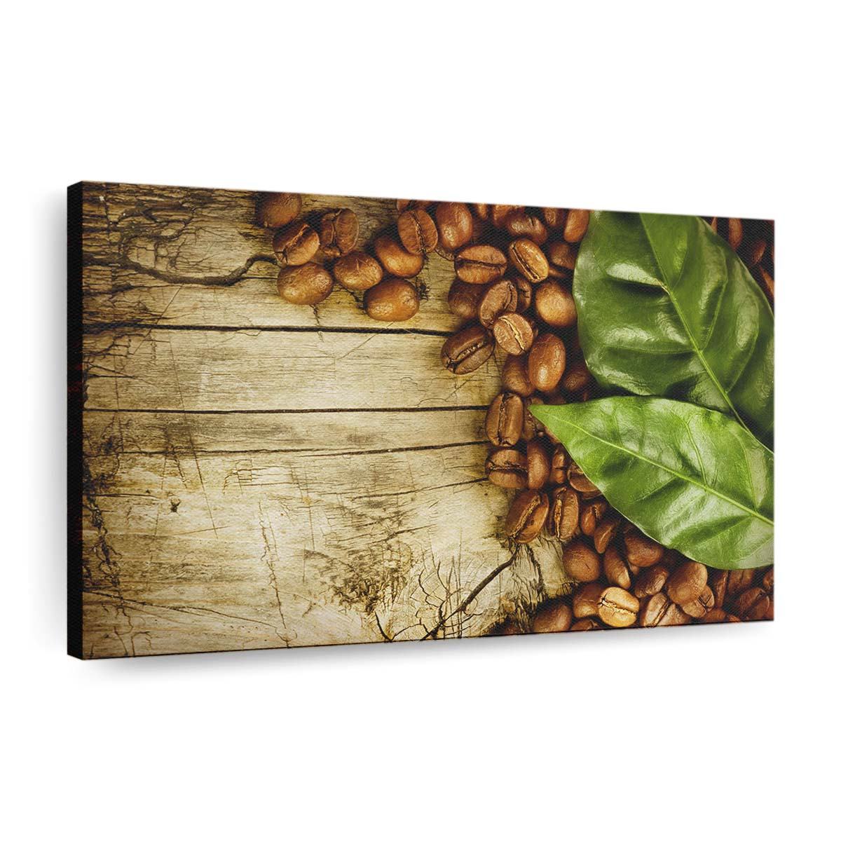 coffee beans and leaves wallpaper