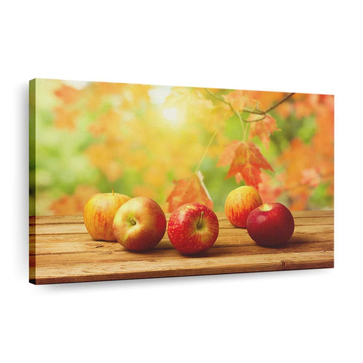Herbstäpfel Leinwandbilder – Wandbilder fall apples wallpaper