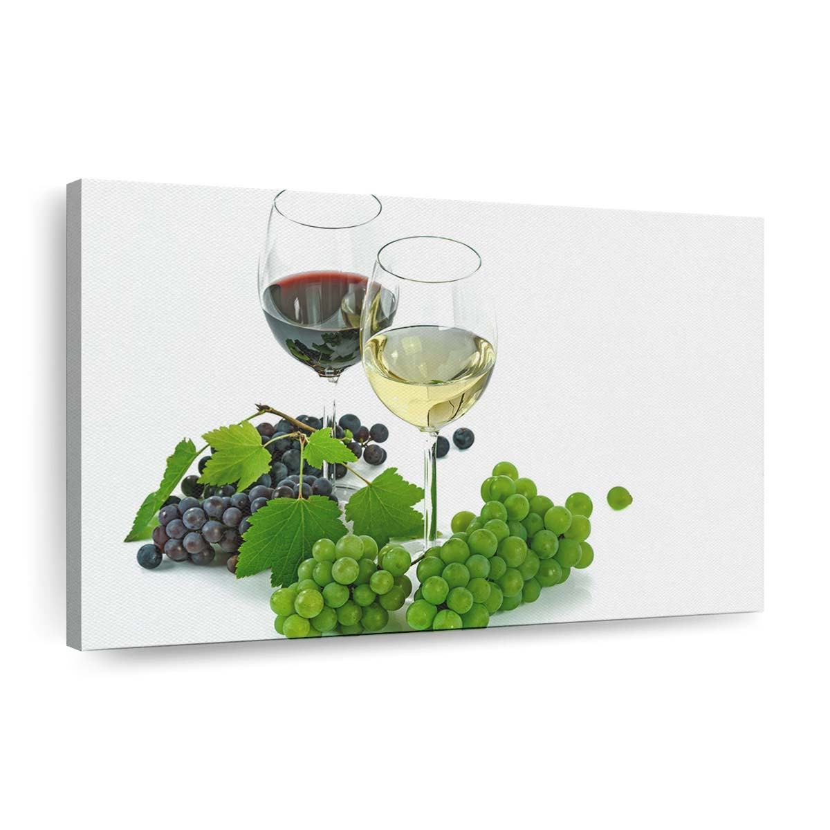 one glass of red wine and one glass of white wine wallpaper