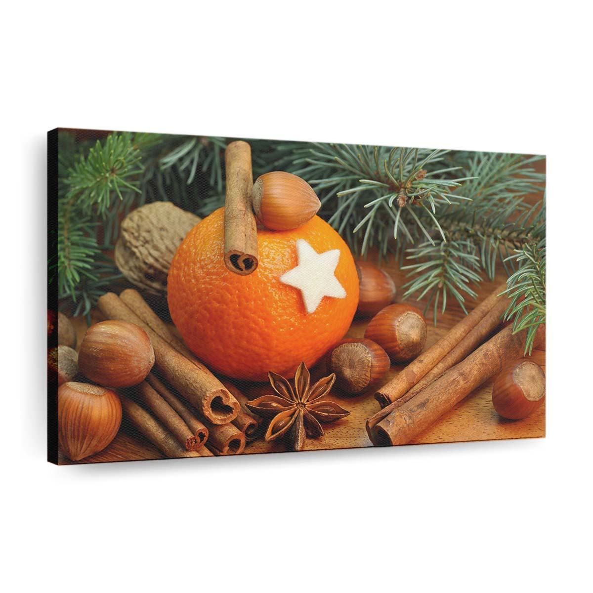 orange with cinnamon sticks wallpaper