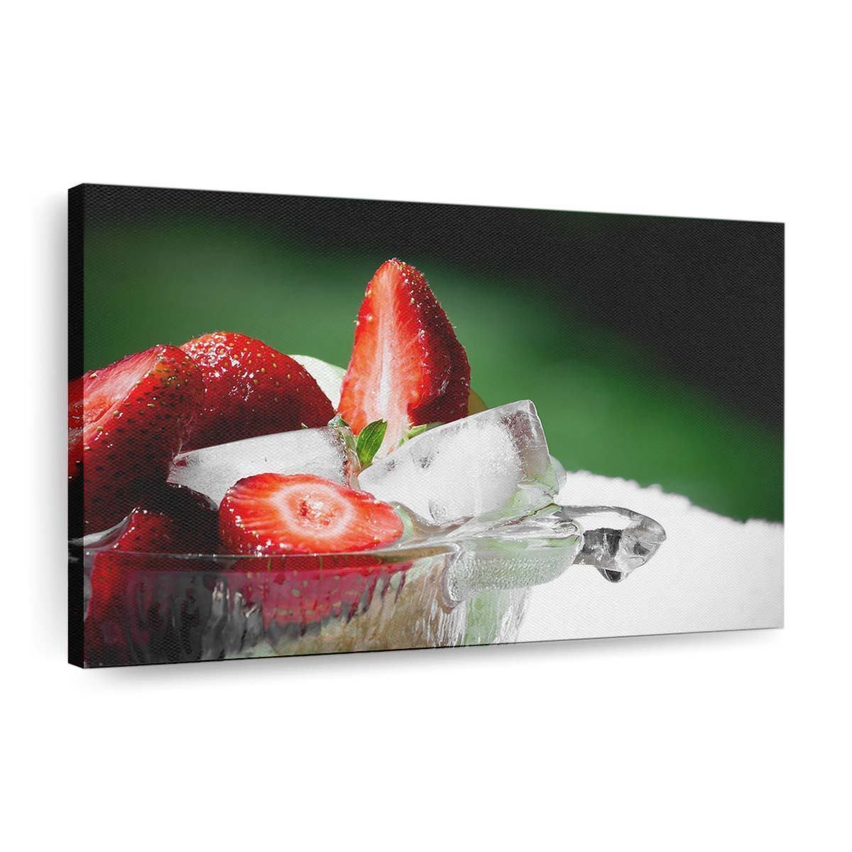 strawberry and ice hd wallpaper