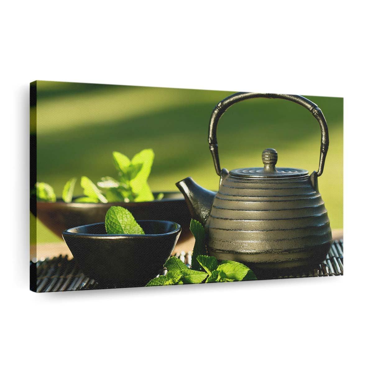 teapot and cups wallpaper