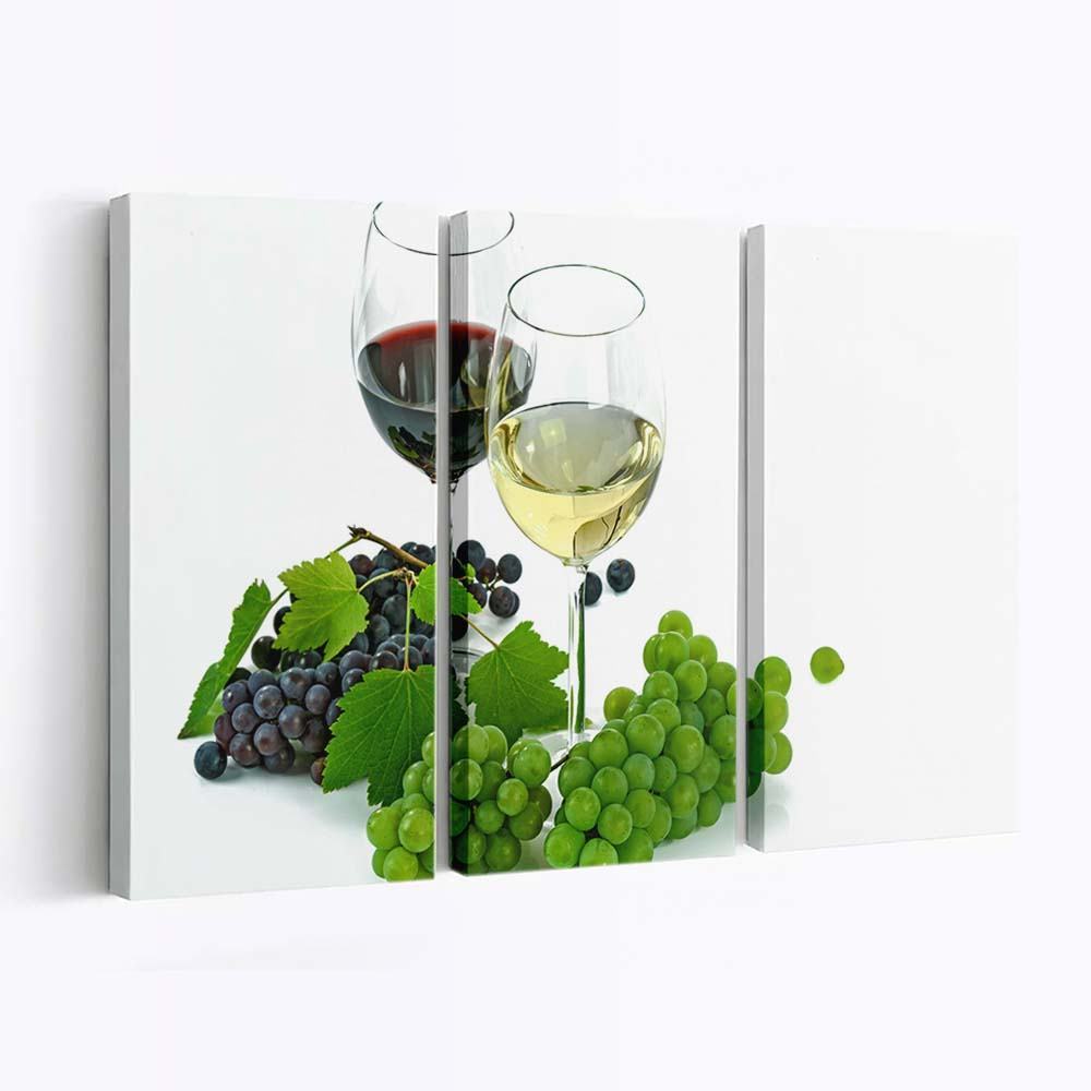 one glass of red wine and one glass of white wine wallpaper