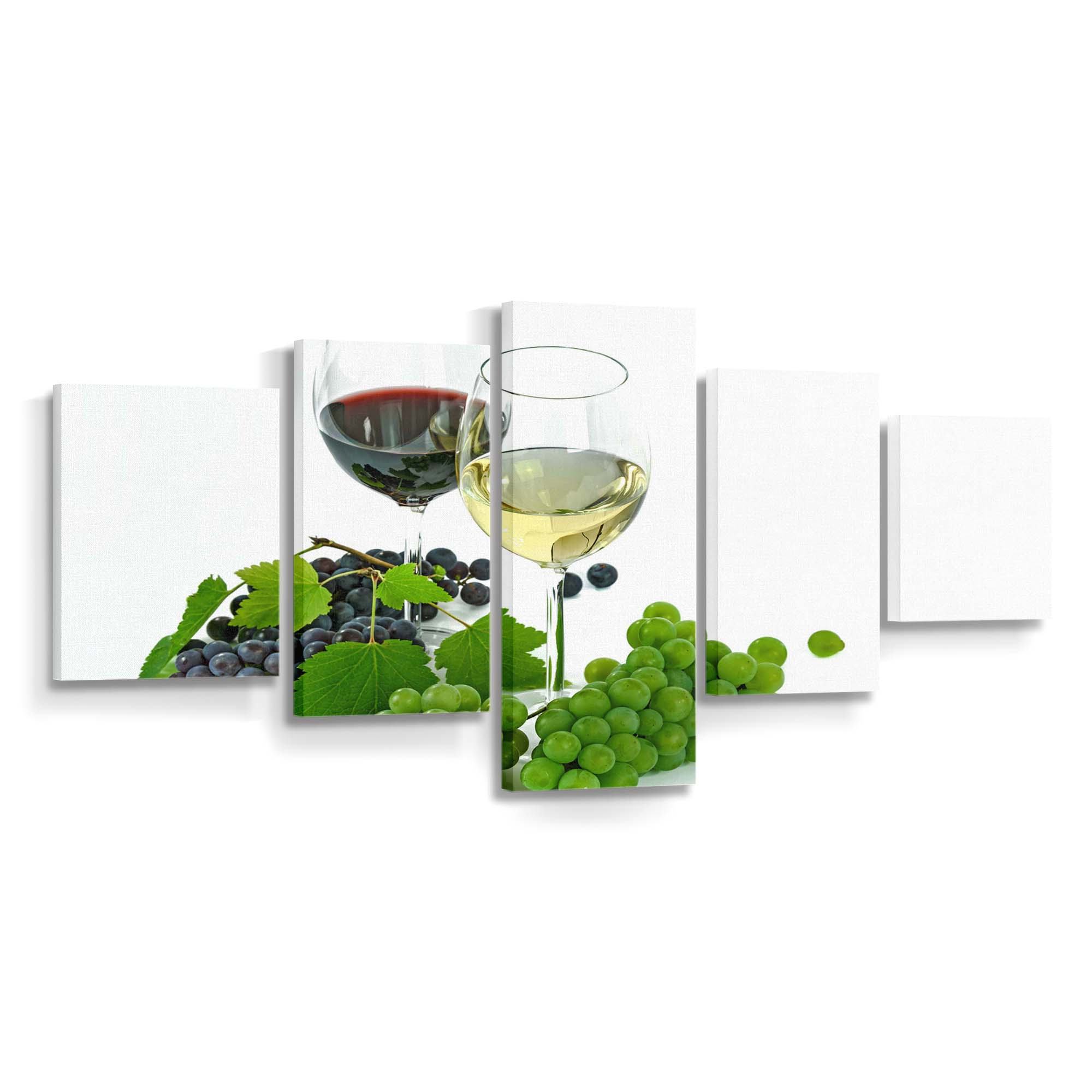 one glass of red wine and one glass of white wine wallpaper