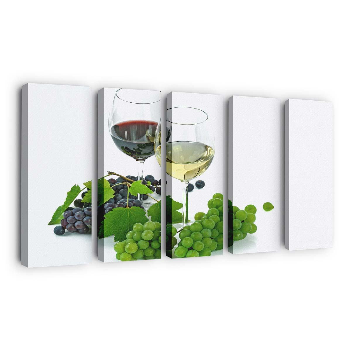 one glass of red wine and one glass of white wine wallpaper