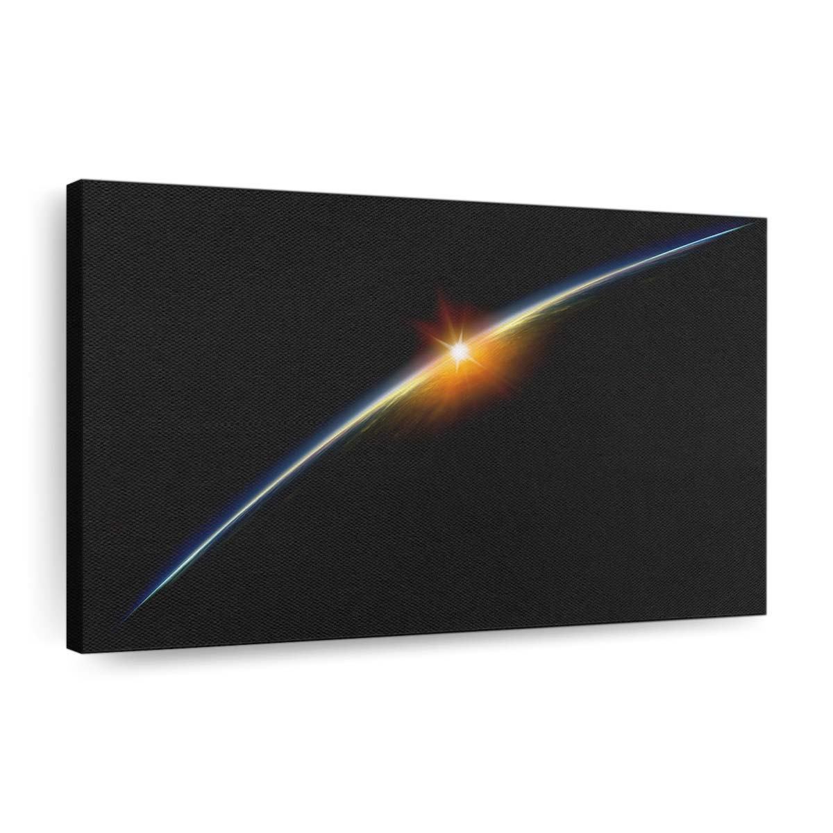 sunrise in space wallpaper