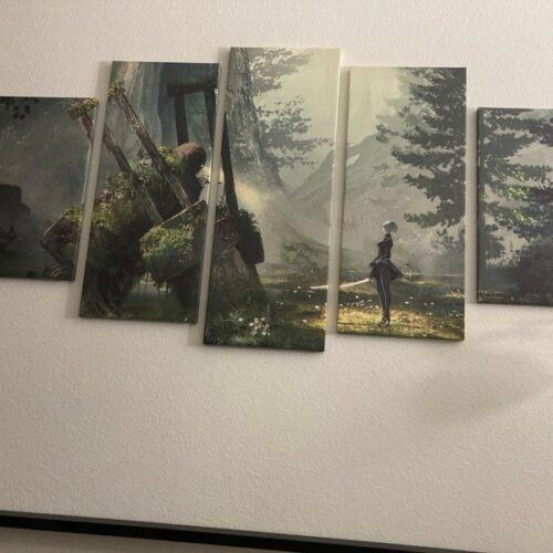 Nier Automata Yorha 2b In The Forest Gaming Leinwandbilder Kunstdrucke   photo review