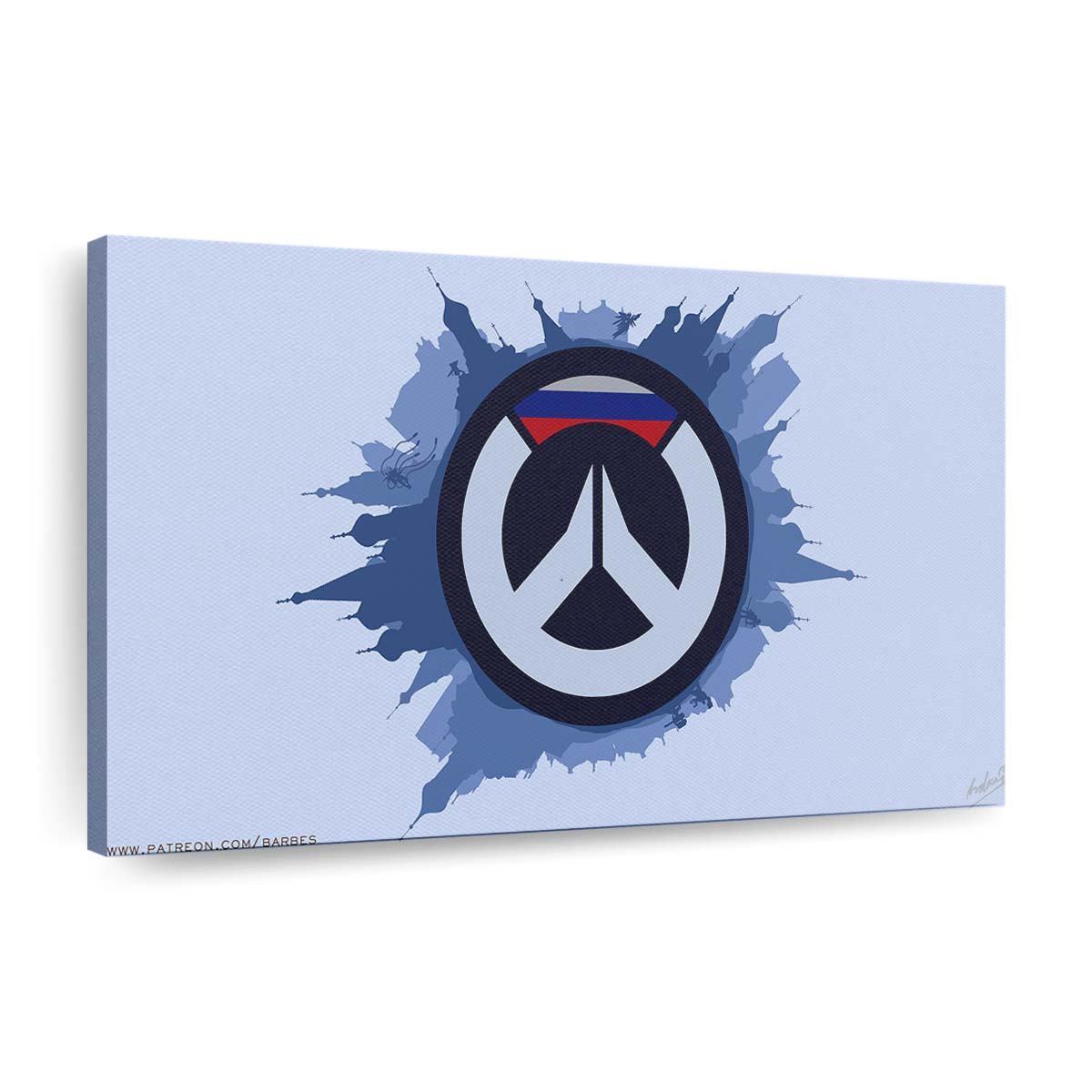 overwatch 4k minimalism logo artwork vm