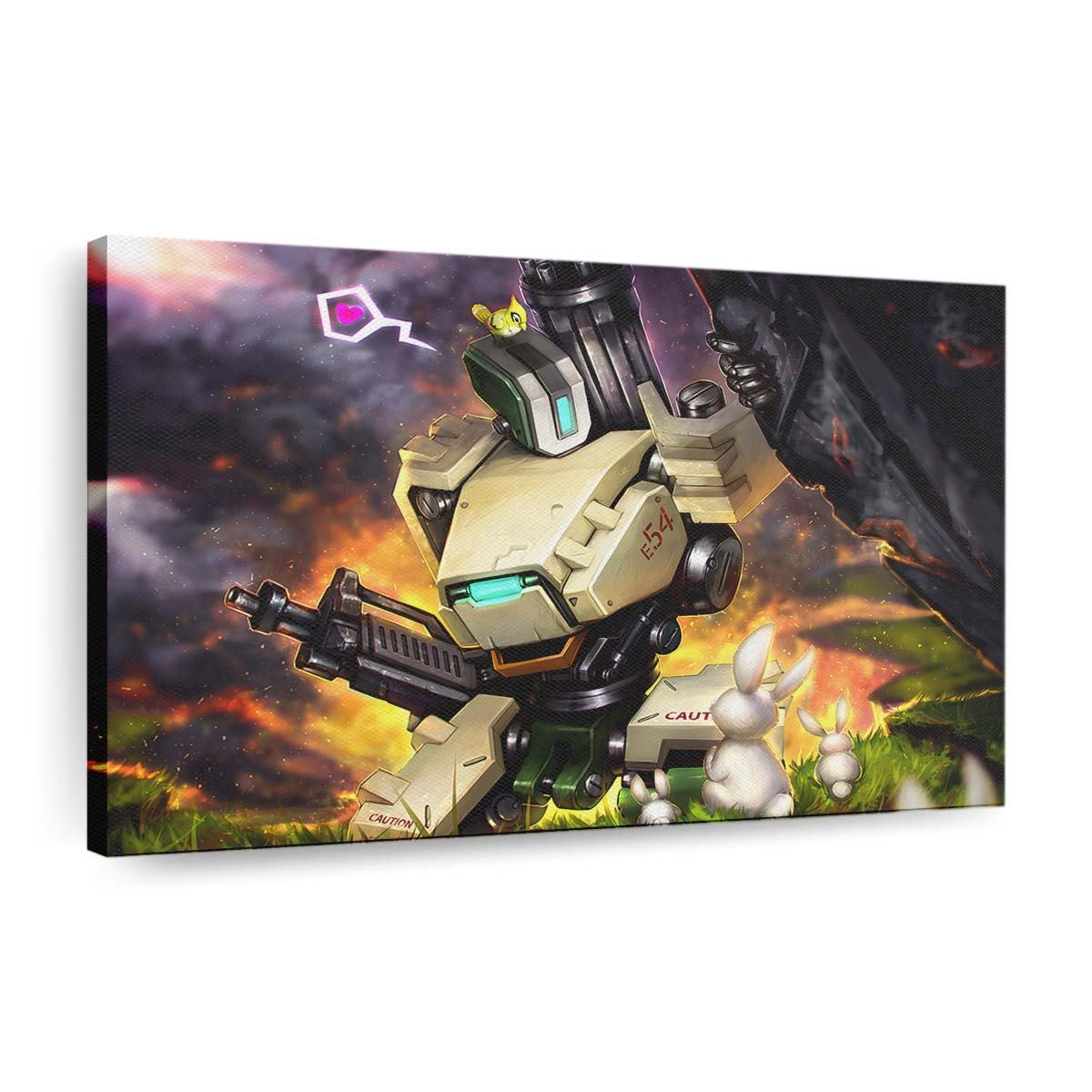 overwatch bastion robot artwork 4k kp