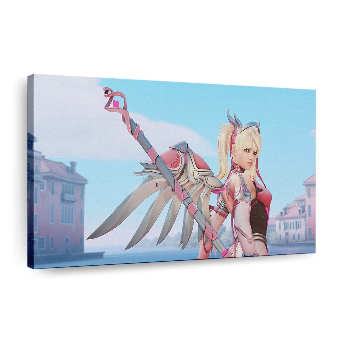 pink mercy overwatch artwork 4k ub