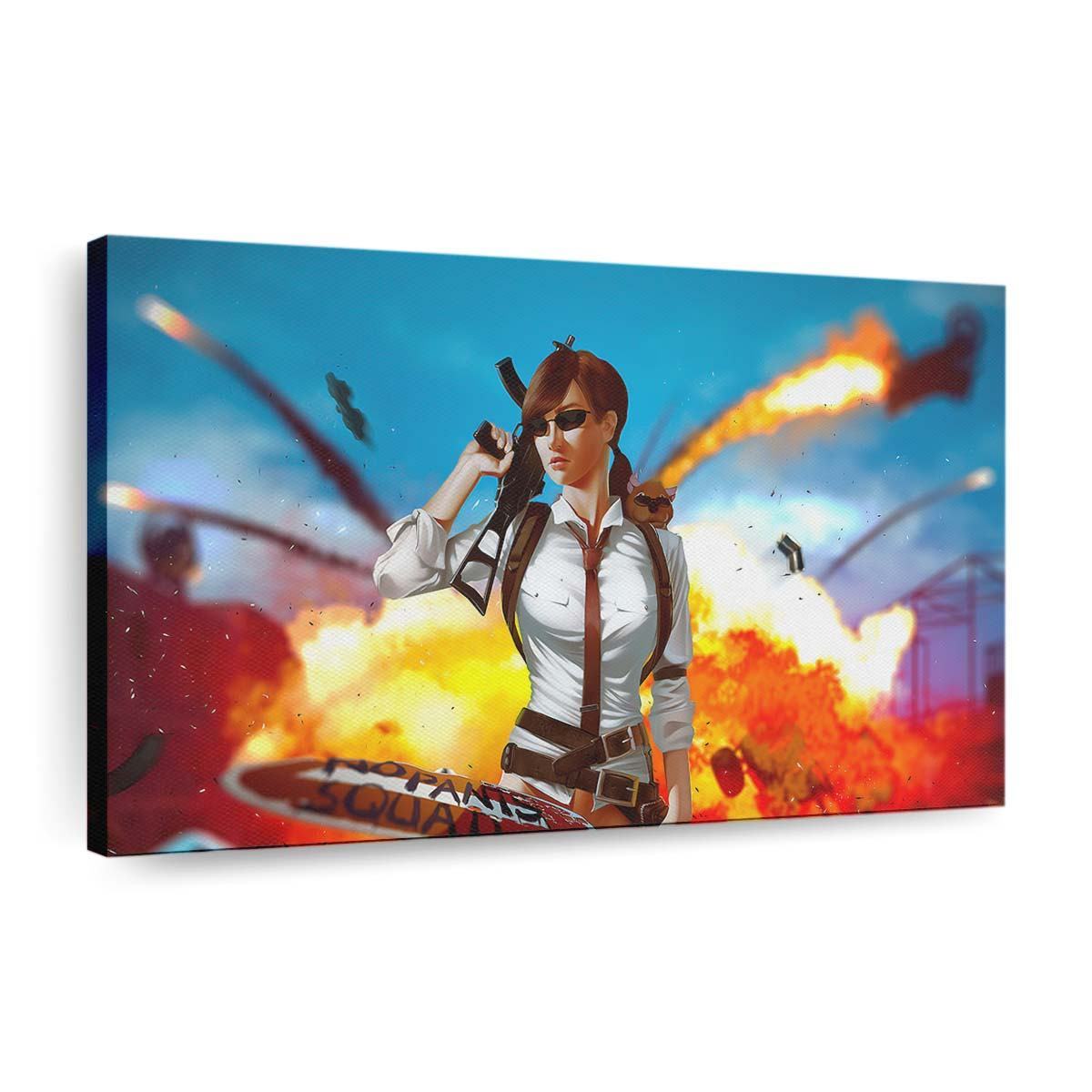 pubg gun girl 4k 7h