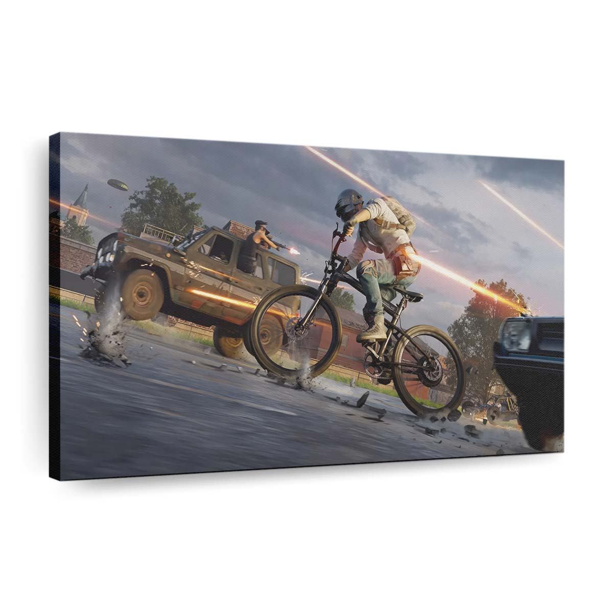 pubg helmet guy on bicycle 9f
