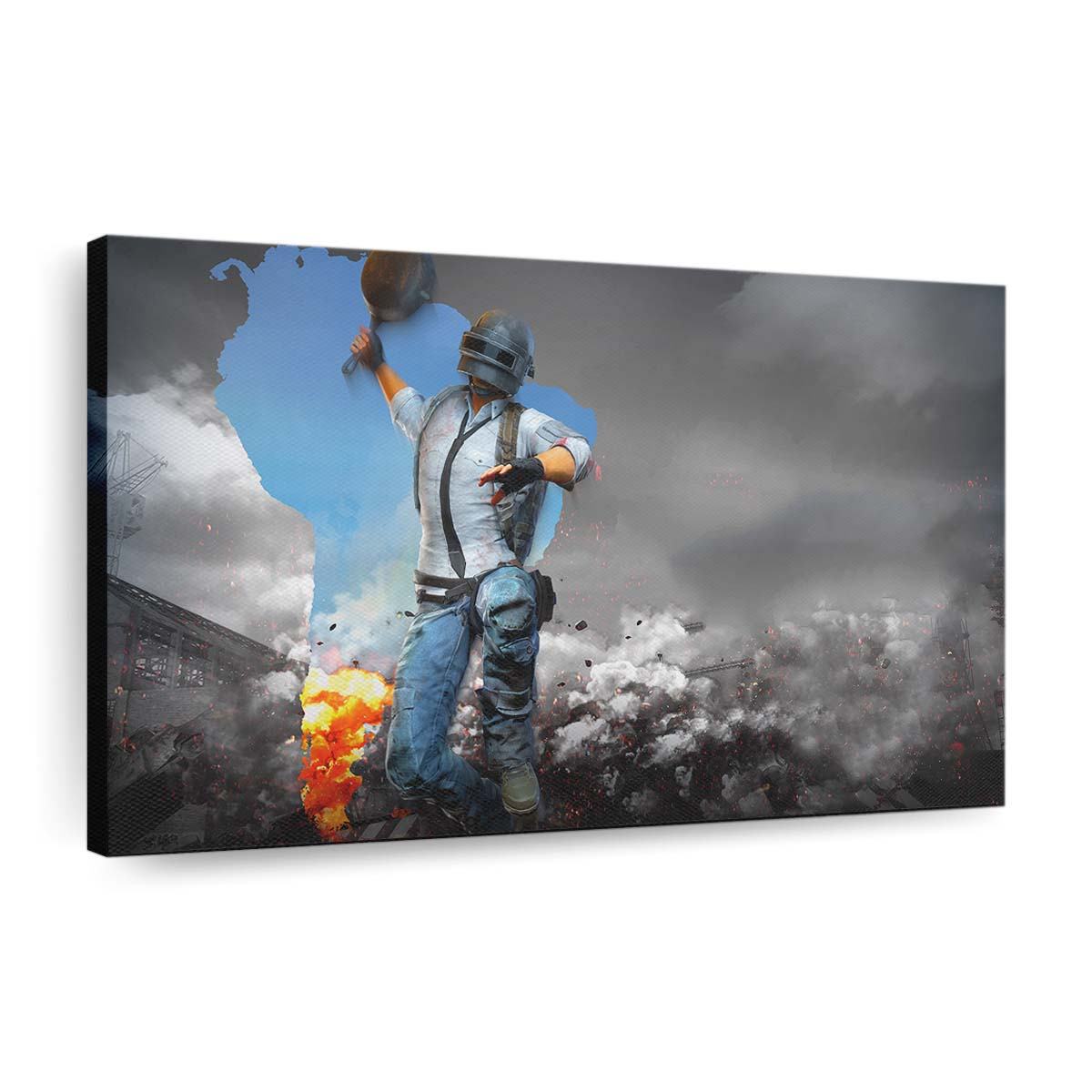 pubg helmet man with pan 4k q8