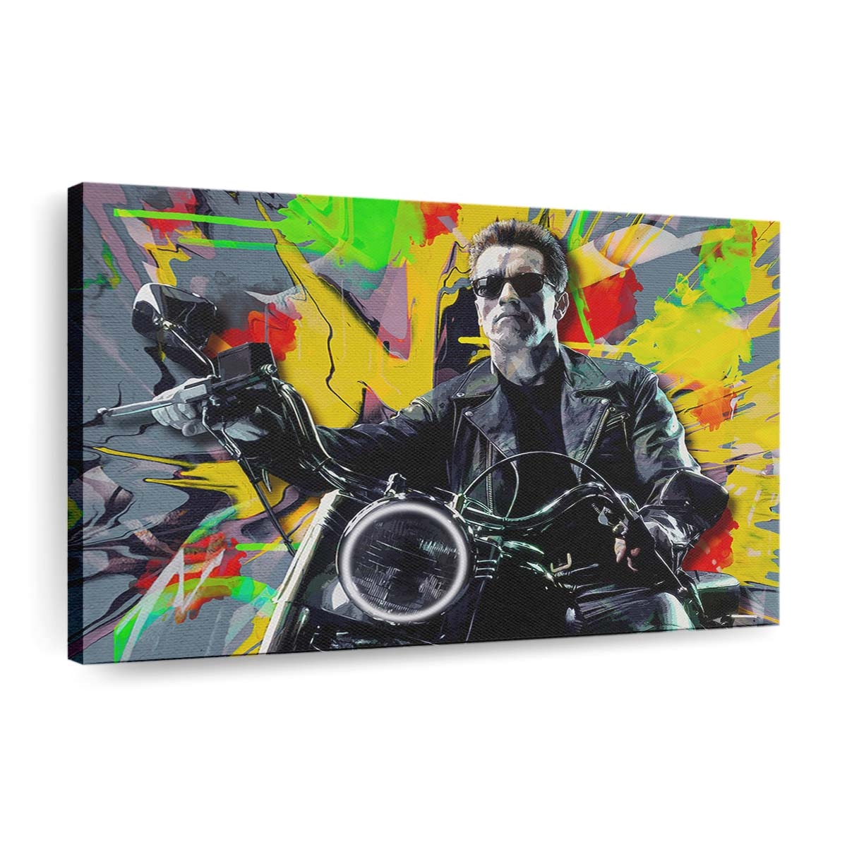 leinwand bilder arnold schwarzenegger pop art wandbilder hochwertiger kunstdruck b8459