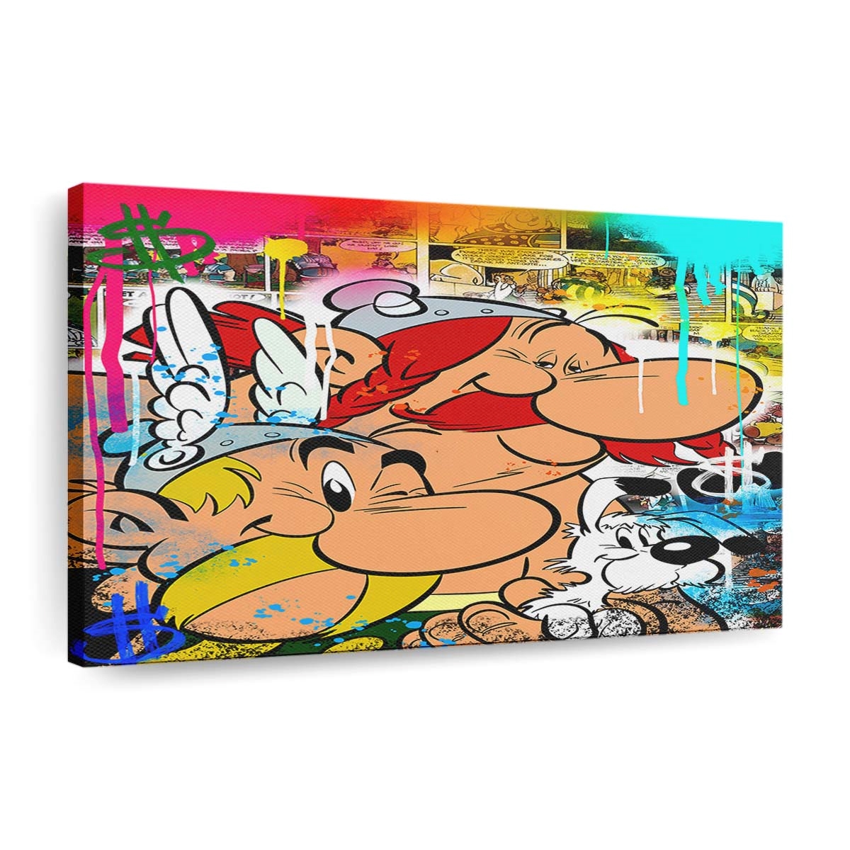 leinwand bilder asterix obelix pop art wandbilder hochwertiger kunstdruck b8477