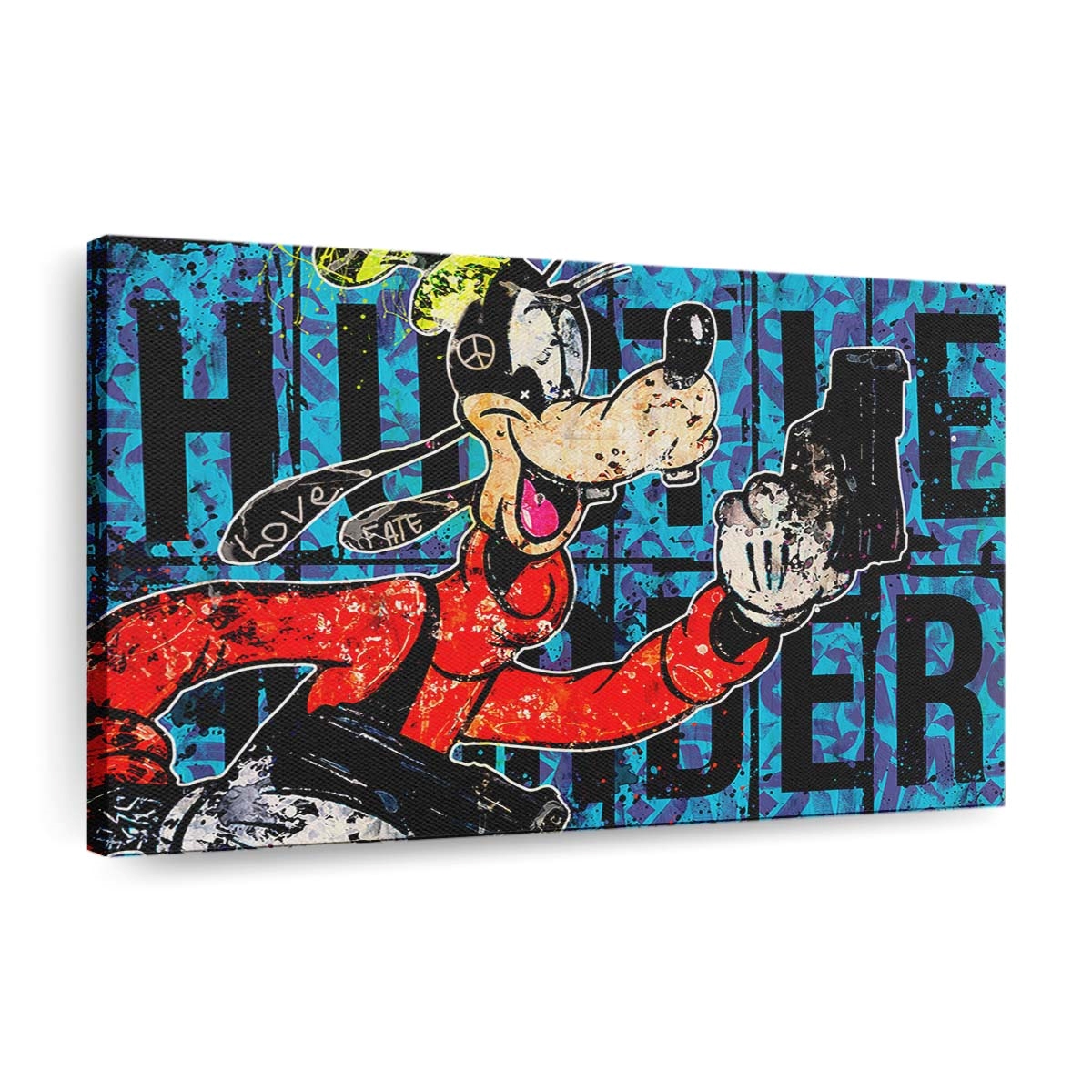 leinwand bilder goofy comic pop art wandbilder hochwertiger kunstdruck b8471