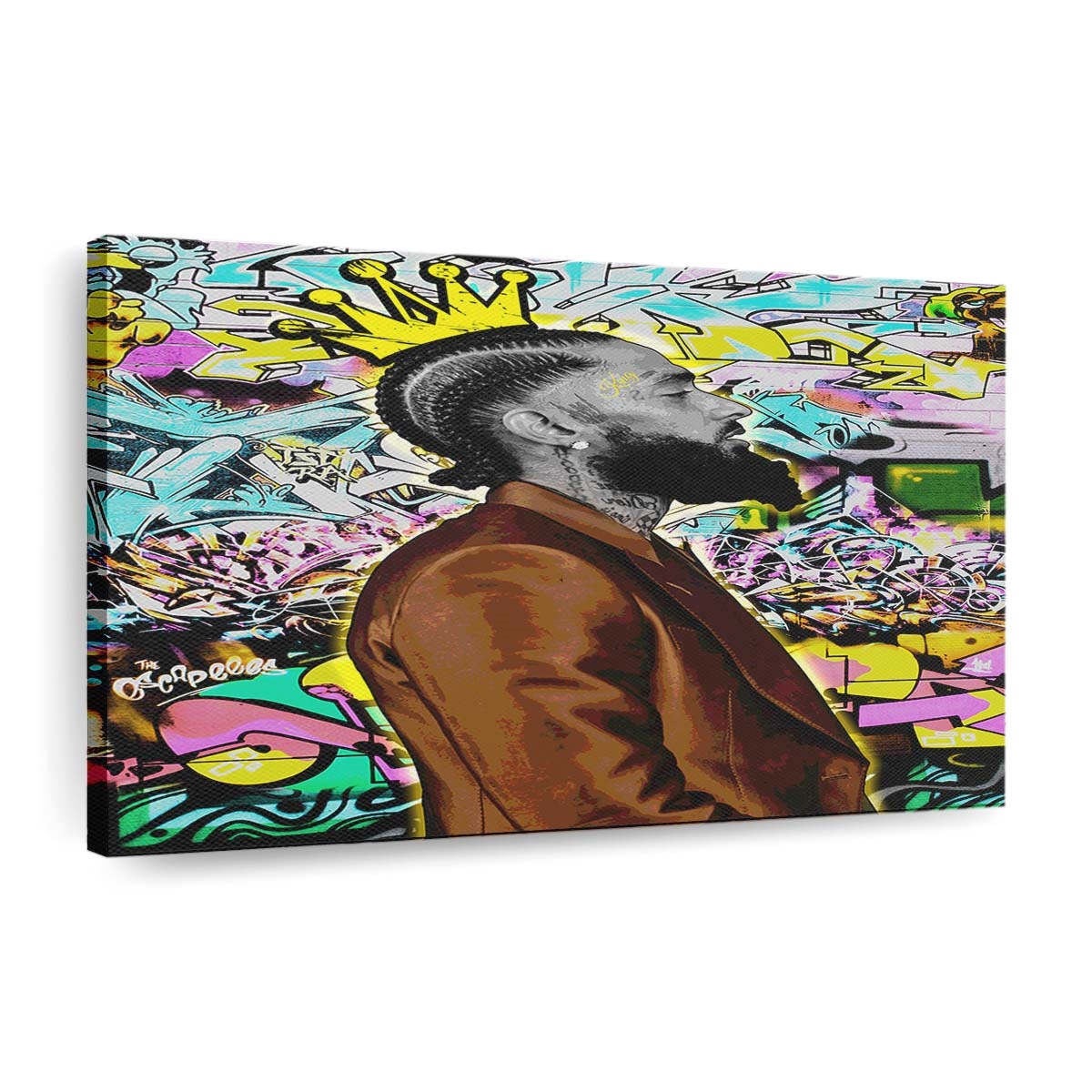 leinwand bilder nipsey hussle rapper pop art wandbilder hochwertiger kunstdruck b8466