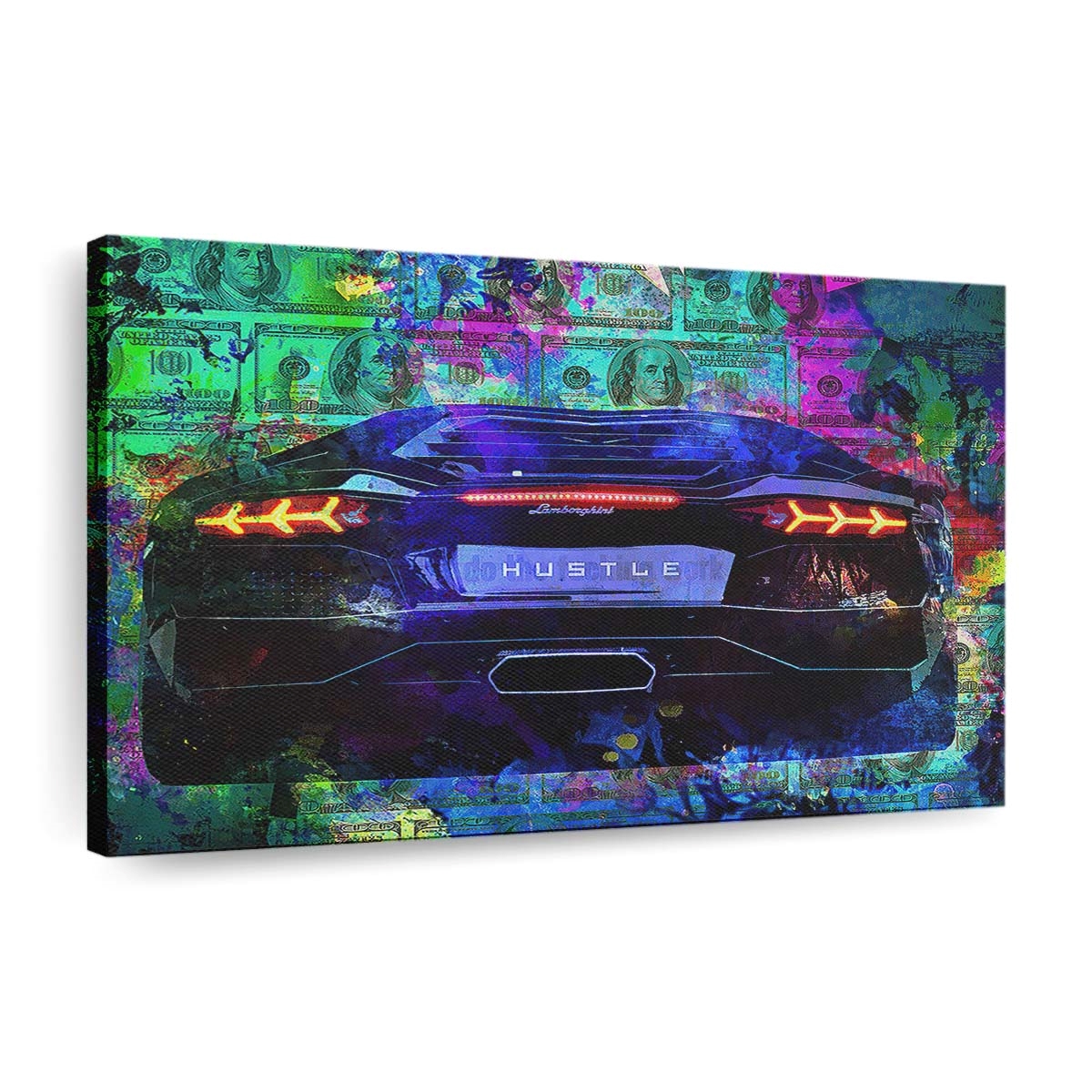 leinwand bilder pop art sportwagen luxus auto wandbilder hochwertiger kunstdruck b8270