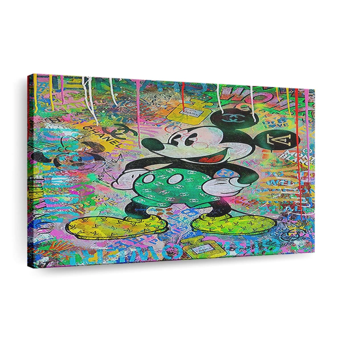 pop art disney micky maus leinwand bilder wandbilder hochwertiger kunstdruck b8309