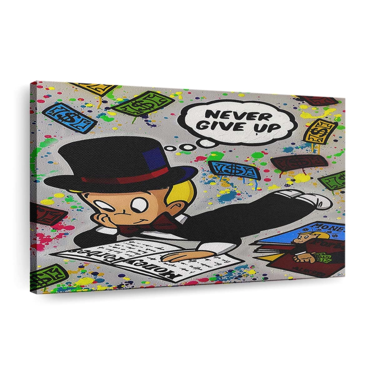 pop art little monopoly leinwand wandbilder hochwertiger kunstdruck b8063