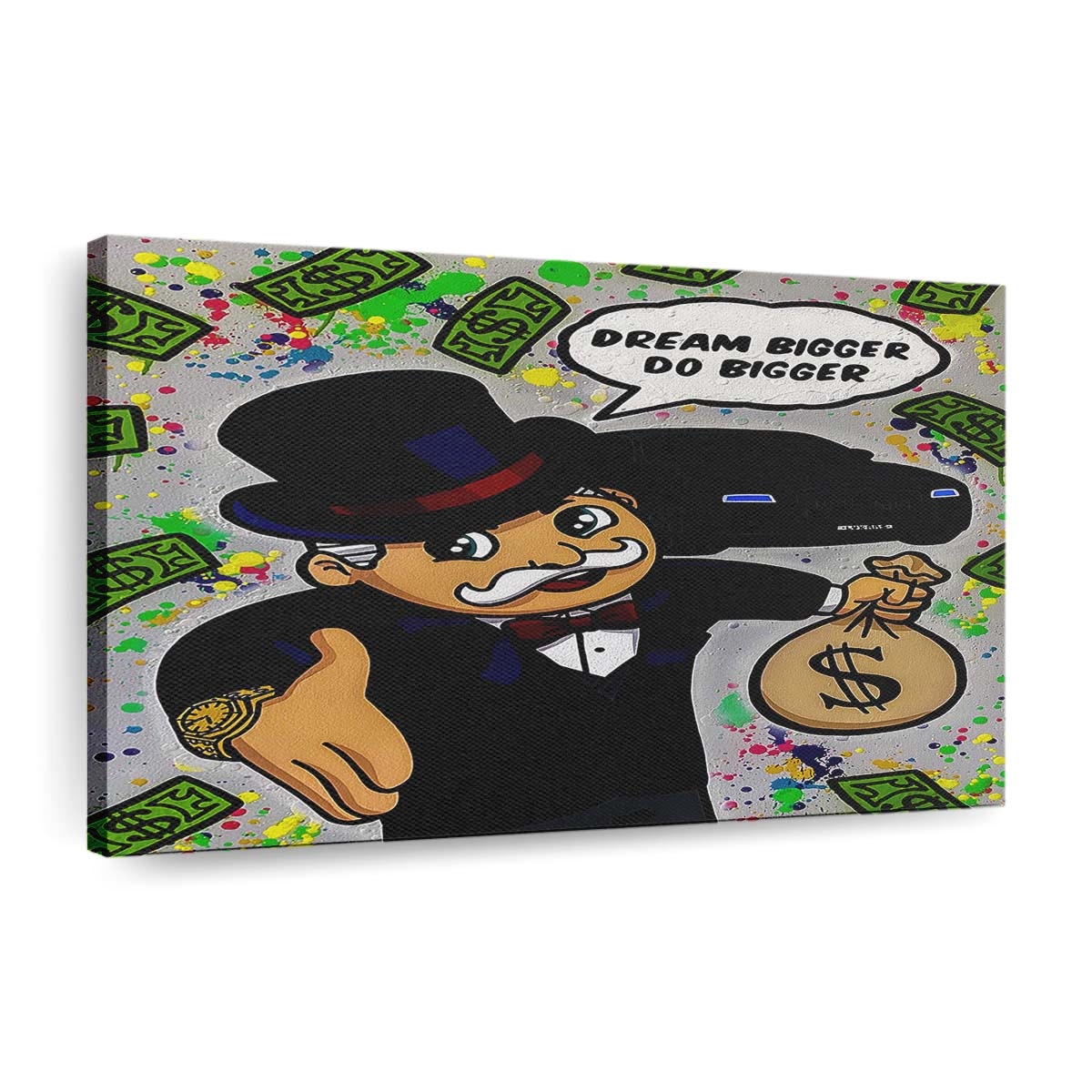 pop art little monopoly money leinwand wandbilder hochwertiger kunstdruck b8064