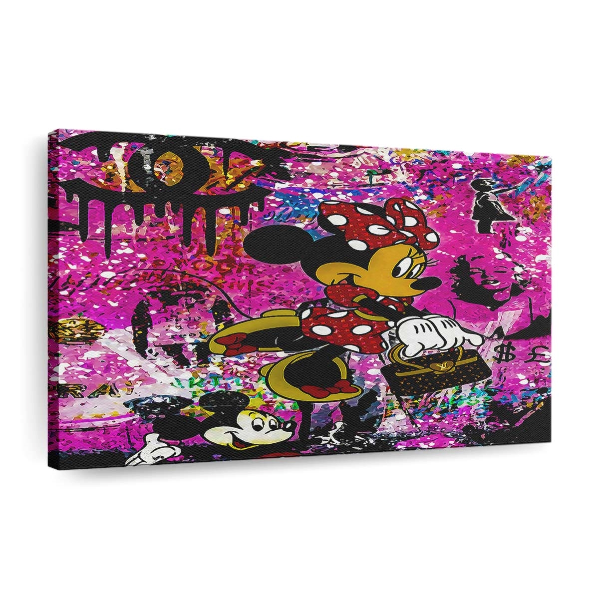 pop art micky maus luxus leinwand bilder wandbilder hochwertiger kunstdruck b8019