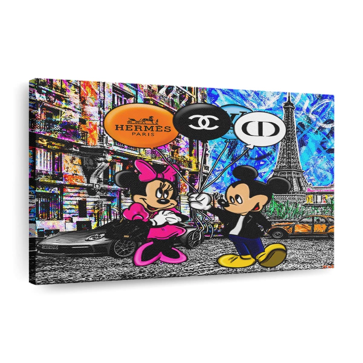 pop art micky maus marken leinwand bilder wandbilder hochwertiger kunstdruck b8107