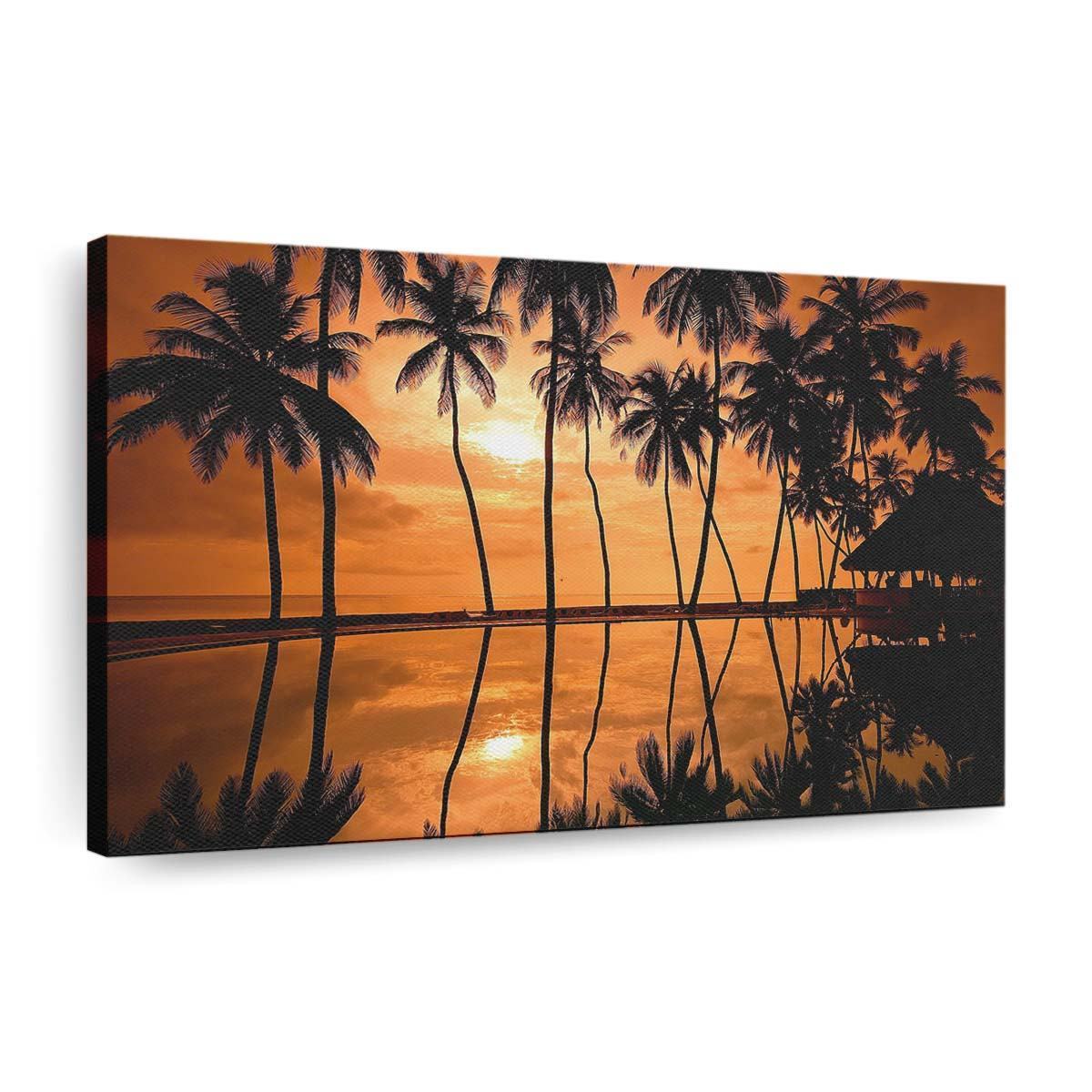 hawaiian beach sunset reflection wallpaper