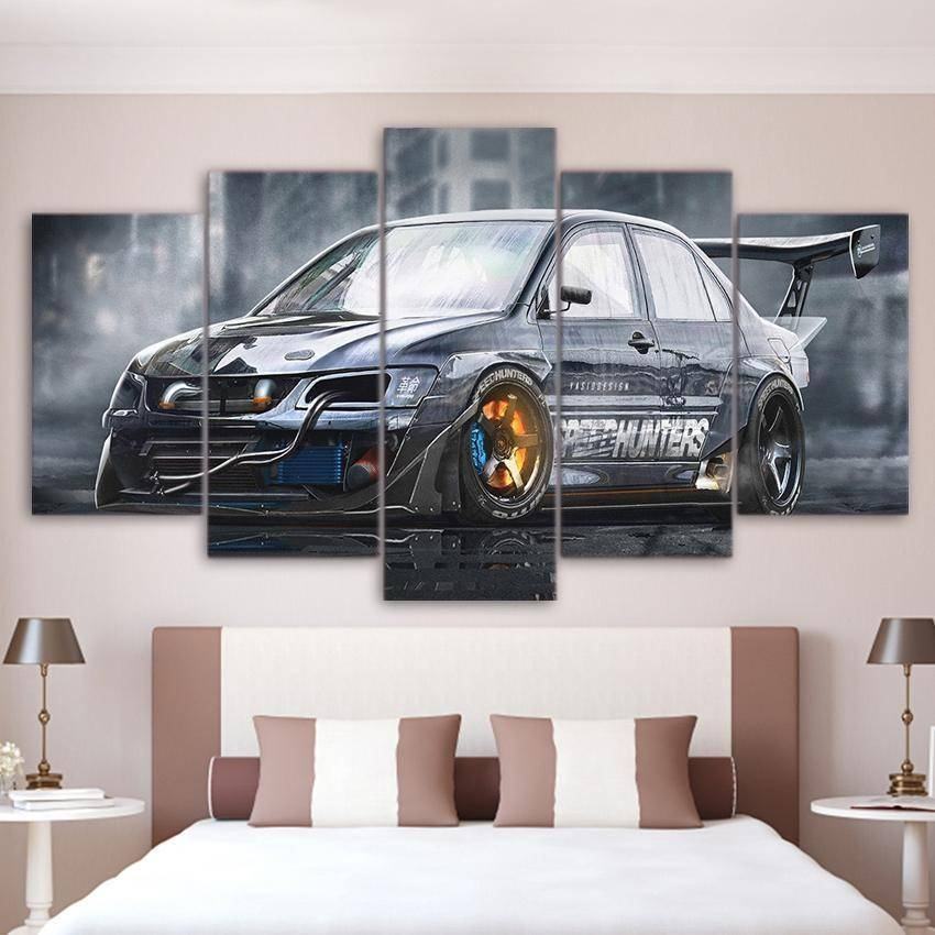 mitsubishi lancer evolution 9 leinwandbilder kunstdrucke rahmen